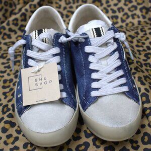 Shu Shop Kids Paula Dark Denim Sneakers | NWT IN BOX | Size 3